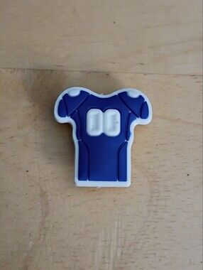 10 for $10 Jibbitz Croc Charm - Football Sports Jersey Blue 00 - New Charm 4